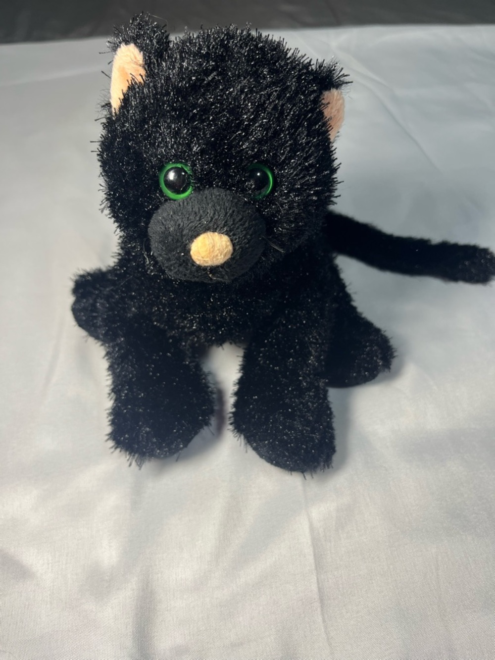 Webkinz Black Cat Plush HM135 Ganz Kitten Stuffed Animal No Code Retired